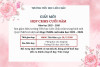 THÔNG BÁO LỊCH HỌP CMHS CUỐI NĂM HỌC