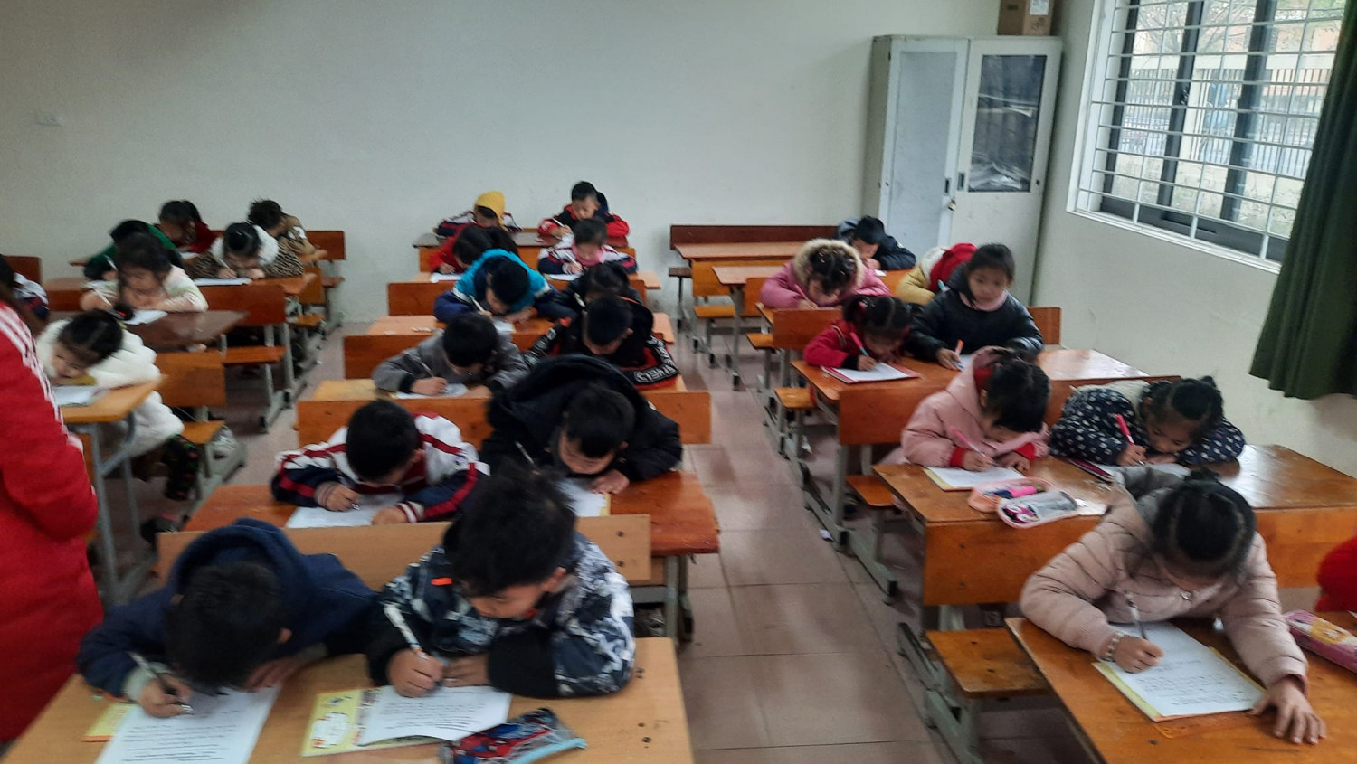 Trường TH Liên Châu đã tổ chức chức Hội thi viết chữ đẹp