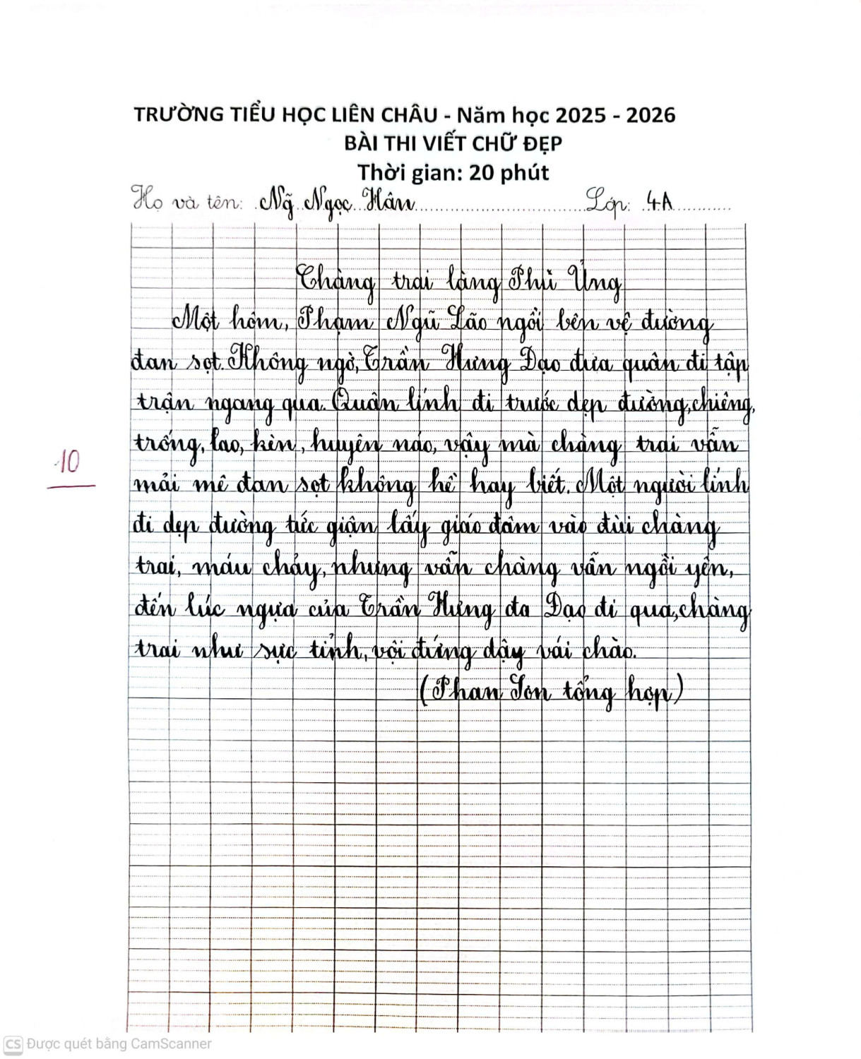 SÔI NỔI HỘI THI VIẾT CHỮ ĐẸP